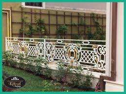 Demir Duvar Ustu Korkuluk Ferforje Duvar Korkuluk Modelleri Koksal Ferforje 0533 334 67 82 Korkuluklar Bahce Duvar