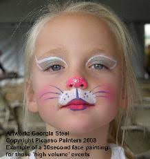 Creating this rabbit face paint from home is easy with our step by step. So Simple Bunny Face Kids Face Paint Bunny Face Paint Face Painting