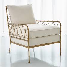 Bamboo Lounge Chair Antique Gold Avada Ivory Iron Chair Bamboo Chair Lounge Chair
