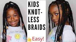We will always give new source of image for you. Kids Knotless Braids Easiest Method No Grip Youtube