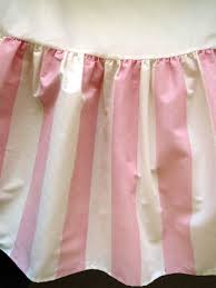 Add a chic look to your existing bedding ensemble with this pink ruched dust ruffle bedskirt. Laura Ashley Full Double Bedskirt Dust Ruffle Country Rose Pink And White Stripes Vintage Bedding Linens Country Shabby Chic Dust Ruffle Bedskirt Vintage Bed