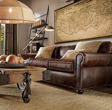 Brown Leather Furniture Wall Color Brown Leather Couch In Modern Era Living Room Leather Brown Living Room Living Room Decor Apartment