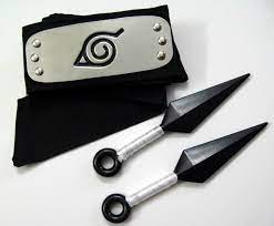 Naruto cosplay kakashi headband and face mask, 3 pcs plastic toy kunai and naruto necklace, perfect decoration accessories for ninja cosplay activities party or birthday black 4.5 out of 5 stars 205 $15.99 $ 15. Naruto Kunai Weapon And Headband Nakh9289 Naruto Headband Kunai Naruto Kunai