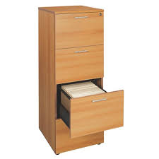 Structure monobloc en acier recouvert de peinture époxy. Classeur Bois 4 Tiroirs Pour Dossiers Suspendus