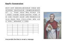 A bright light, temporary blindness and the dramatic change from saul, persecutor of christians, to the. Saul S Conversion Message Puzzle By Steven S Social Studies Tpt