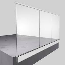 Important use the fascia mount base rail support when installing importante base rail(s). Glass Balcony Railing Design For House Front Novocom Top