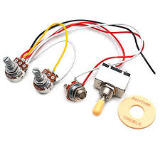Gibson 3 way switch wiring. Getmusic Guitar Wiring Harness Set Prewired 500k Pots 3 Way Toggle Switch Wiring Harness Kit With 6 35 Output For Buy Online In El Salvador At Elsalvador Desertcart Com Productid 45349576