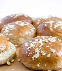 Homemade Whole Wheat And Oat Buns Recipe Food Hamburger Bun Recipe Bread
