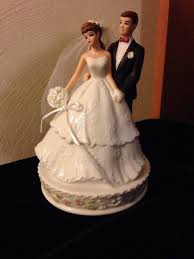 From Barbie With Love Barbie Ken Wedding Musical Cake Topper Plays Cannon In D Vintage Cake Toppers Barbie And Ken Wedding Cake Toppers