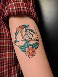 A great choice for a gap filler tattoo envelope designs have many forms and all are equally creative. American Traditional Traditional Sleeve And Traditional Tattoos Ace Tattoo Envelope Tattoo Tattoos