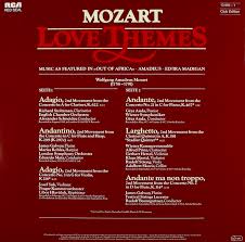 The song concerto 21 from (wolfgang amadeus) mozart has been identified on watzatsong by thib in 5373 days. Mozart Love Themes Music As Featured In Out Of Africa Amadeus And Elvira Madigan Bertelsmann Vinyl Collection