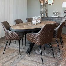 Sussex Oak Parquet Industrial Oval Dining Table Modish Living Oval Table Dining Oval Dining Room Table Oak Dining Room Table