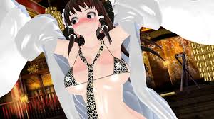 MMD R-18】 博麗霊夢 中腰変則腰振りダンス reimu hakurei with coat chuugoshi dance HD 1080p  60fps｜俺の3Dエロ動画