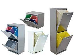 Munite di stecche da inserire nel lato superiore, con veltro e comodi manici per il trasporto. Contenitore In Metallo Per Raccolta Differenziata Negozio Online Mybricoshop Com