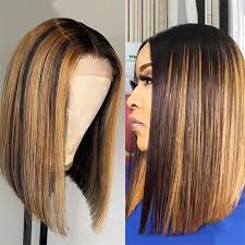 Cool short haircuts 2015 for black hair | styles time. Ombre Highlight Bob Lace Front Human Hair Wigs Short Brown Honey Blonde Bob Wig 150 13x4 Hd Lace Frontal Maxine Colored Bob Wig Human Hair Lace Wigs Aliexpress