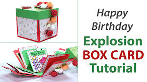Surprise your loved ones on their birthday or anniversary with this picture gift box full of pictures and memories that pops up when you take the lid off. Diy Birthday Explosion Card How To Make Exploding Box Card Artsy Fartsy