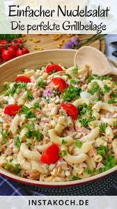 Klassischer Nudelsalat Einfaches Rezept Instakoch De Rezept Rezept Nudelsalat Nudelsalat Leckere Salate