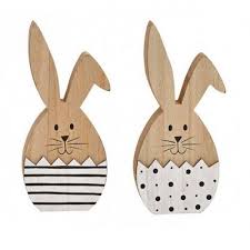 Vorlage osterhase osterhasen aus holz ostern vorlagen. Hasen Osterhasen Holz Mit Punkten Und Streifen Versandkostenfrei Ab 50 Ostern Basteln Holz Osterhasen Basteln Holz Osterhasen Aus Holz