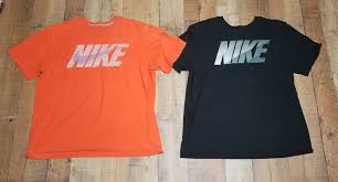 Black And Orange T Shirt Mens Mens Nike Shirt Lot Extra Large Black And Orange T Shirts Logo Xl Nike Graphictee Orange T Shirts Nike Shirts Long Sleeve Tshirt Men