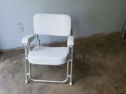 Custom Off White Boat Folding Deck Chair Seat 75001w Ebay Deck Chairs Folding Boat Seating