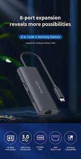 8-in-1 USB-C Docking Station - Huntkey