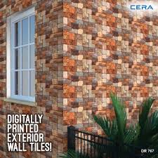 With The Beautiful Range Of Cera S Digital Wall And Floor Tiles Make The Exterior Walls Of Your House Lively Too Ref Exterior Outdoor Structures Outdoor