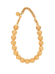 Mini dove pendant necklace, 14k gold men s necklaces miansai. Medusa Coin Choker Necklace Versace Matchesfashion Uk