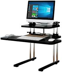 Adjustable standing desk amazon at alibaba.com are made from sturdy materials such as wood, iron, steel and other metals to ensure optimum quality and performance for a lifetime. Sitting Standing Desk Pc Workstation Up Down Workbench Height Adjustable Table Monitor Keyboard Stand Laptop Computer Desk Amazon De Kuche Haushalt