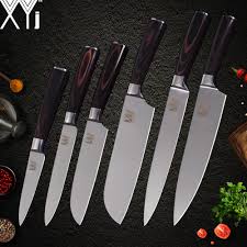 Jual peralatan dapur restoran, peralatan dapur stainless. Neverendinq Jual Xyj Dapur Stainless Steel Pisau Set Karbon Tinggi Tajam Koki Mengiris Santoku Utilitas Pengupas Daging Sushi Buah Alat Memasak Online Murah