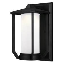 Outdoor wall lighting & sconces. Westinghouse Lighting Canada Holloway Outdoor Wall Light Led Matte Black 6347400 Rona