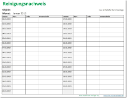 Machen sie mehr aus ihrem kapital. Reinigungsnachweis Reinigungsplan Als Excel Vorlage Excel Vorlage Vorlagen Word Vorlagen