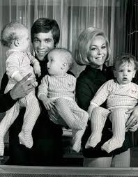 Don Grady Tina Cole With Triplets On My Three Sons My Three Sons Don Grady Childhood Memories