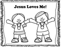 Your own jesus loves me printable coloring page. Jesus Loves The Little Children Coloring Pages By Miss P S Prek Pups