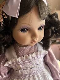 Stunning VTG Porcelain Doll "Shy Violet " Hamilton Collection 1991 by Kay  McKee
