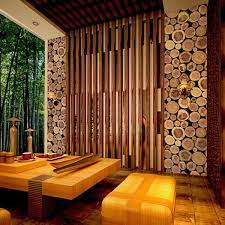 Vintage 3d Effect Stack Stone Wallpaper Wp109 Wall Decor Design Wood Wall Design Stone Wallpaper