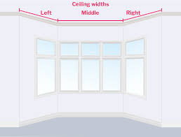 If the angles in your project are other than 45 or 90, you will need custom bends and the additional charge is usually $25 for each. How To Measure Bay Windows For Designer Curtains