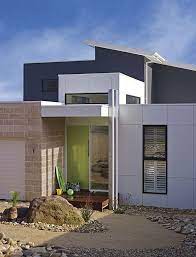 Deep Charcoal Light Grey Shades Teamed With Vibrant Lime Really Bring This Home To Life Dulux Exterior Paint Colours British Paints Dulux Exterior Paint