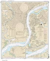 12313 Delaware River Philadelphia And Camden Waterfronts Nautical Chart