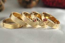 Wide Hammered Wedding Bandhandmade Wedding Ring Gold Ring Etsy Wide Gold Ring Handmade Wedding Rings Etsy Gold Ring