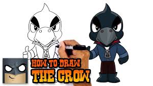 Welcome to brawl star animation official channel. How To Draw Crow Brawl Stars Cartooning 4 Kids Easy Cartoon Drawings Drawings