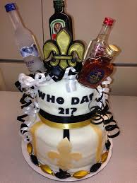 New Orleans Themed Birthday Cakes Party 21 Year Old New Orleans Saints Themed Fondant Cake Cake Fondant Cake Fondant
