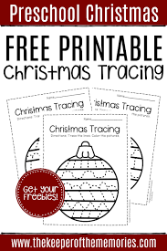 The cards can be cut out if desired and be used as c. Free Printable Tracing Christmas Preschool Worksheets