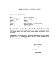 Cara membuat surat pernyataan di indonesia sudah pasti menggunakan bahasa indonesia yang. Contoh Surat Keterangan Belum Bekerja