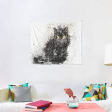 Worldwide shipping available at society6.com. Minako Black Cat Tapestry Wall Hanging Animal Theme Print Black Cat With Yellow Eyes Pattern Tapestries For Bedroom Living Room College Dorm Home Decoration Wall Decor Art 60 X 40 Small Size Bath