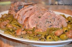 Roti De Dinde Farcie De Ve Food Pork Cooking