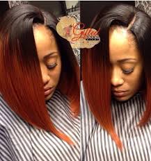Black And Brown Ombre Sew In Invisiblepart Weave Ombre Brown Black Bob Hair Styles Weave Hairstyles Silky Hair