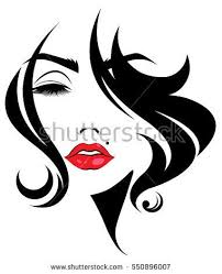 Illustration Of Women Short Hair Style Icon Logo Women Face On White Background Vector Silhouette Arte Disegno Di Fiori Disegni Labbra