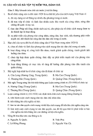 Như thế có nghĩa hồ chí minh đã sử dụng cái công cụ mang tên đảng cộng sản việt nam để đập tan nát cả hạ tầng cơ sở lẫn thượng tầng kiến bùi tín viết sách báo để phê phán việt nam cộng hòa, đề cao cái gọi là miền bắc xã hội chủ nghĩa. Giáº£i Lá»‹ch Sá»­ Lá»›p 9 Bai 18 Ä'áº£ng Cá»™ng Sáº£n Viá»‡t Nam Ra Ä'á»i