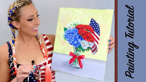 The most common 4th of july painting material is stretched canvas. 4th Of July Bouquet Acrylic Painting Tutorial Youtube