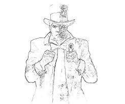 The main character of films and comics lives in the big city of gotham. Two Face Coloring Pages Coloring Pages Ideas